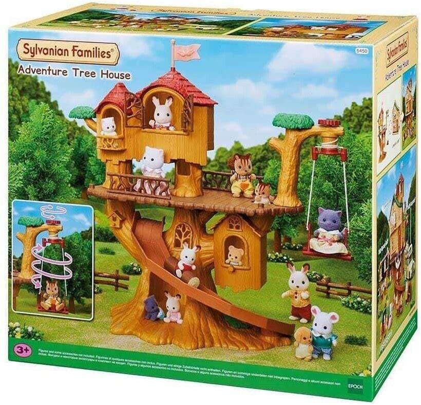 Sylvanian Families Adventure Tree House Ages 3+ Toy Doll Pretend Play Flag Gift