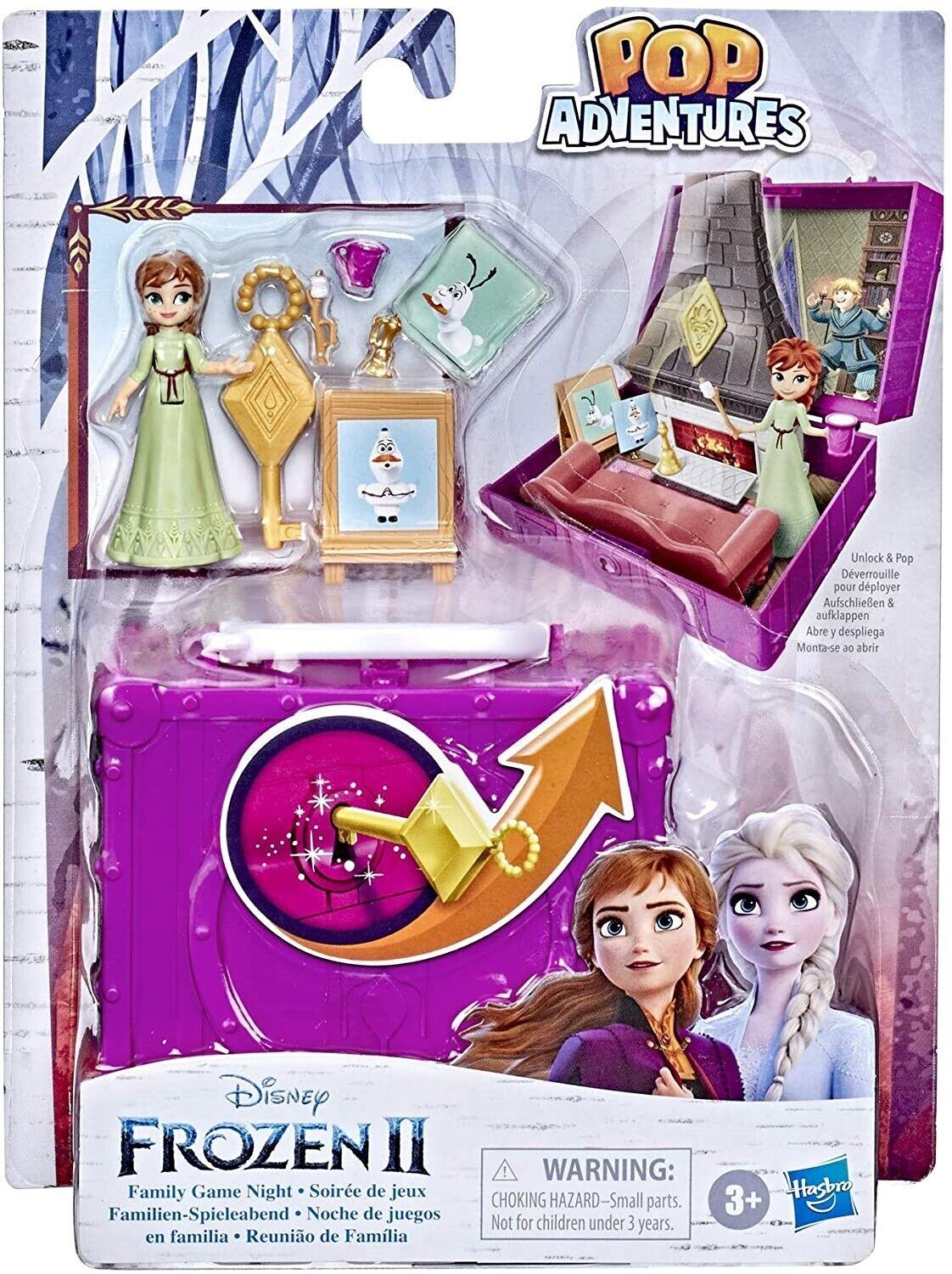 Disney Frozen Adventures Anna Family Game night Pop-Up Playset with handle
