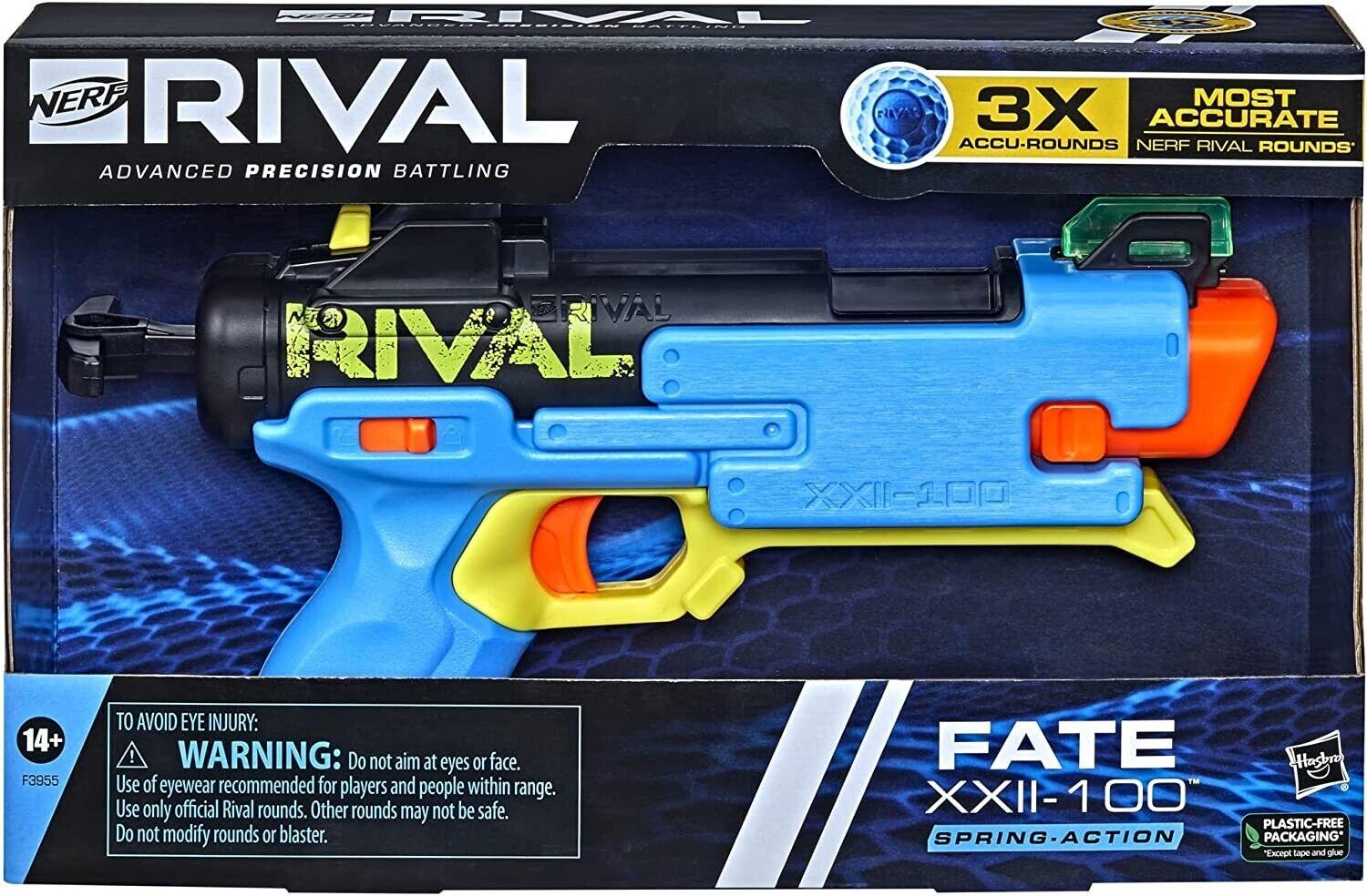 NERF Rival Fate XXII-100 Blaster Most Accurate Rival System Ages 14+ Toy Gun