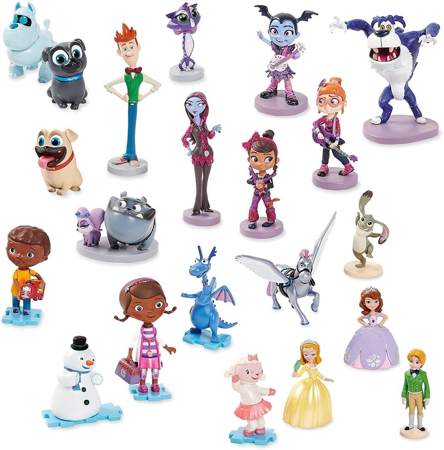 Disney Store Mega 21 Figures Set Doc Mcstuffins Sofia the First Vampirina Doll