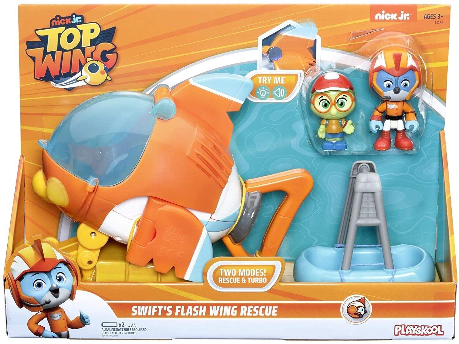Top Wing Playskool Swift Flash Wing Rescue Vehicle Ages 3+ Toy Car Plane Race