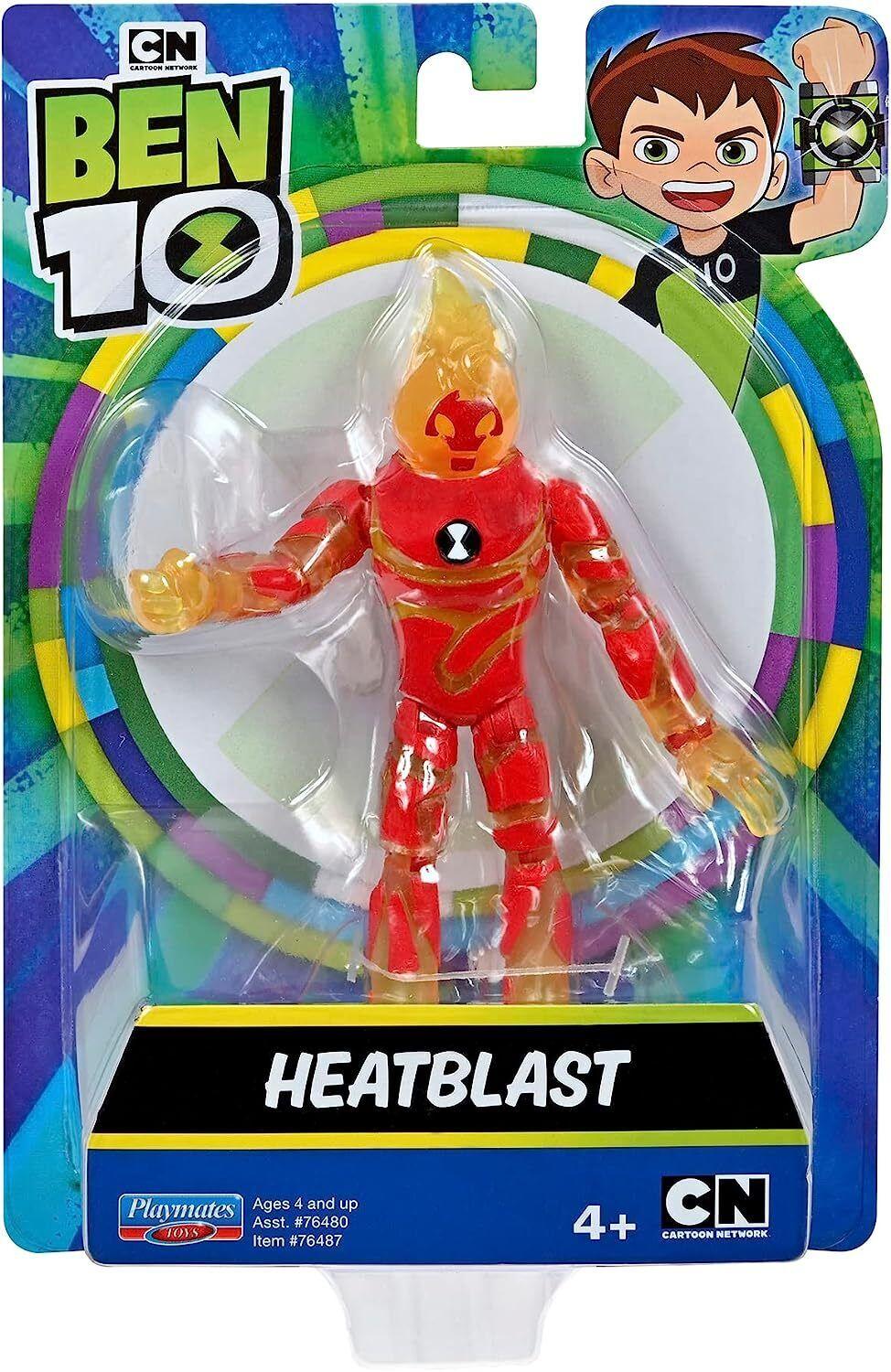 Ben 10 Basic Figure Heatblast Assorted Cartoon Network Ages 4+ New Toy Play Gift