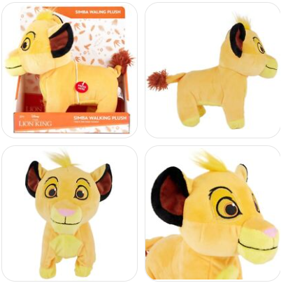 Disney The Lion King Simba Walking Soft Plush New Toy Play