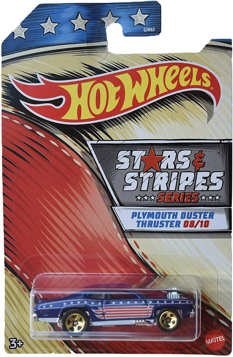 Hot Wheels 1:64 Antique Stars & Stripes 3+ Toy-plymouth duster race car-History Plymouth Camaro