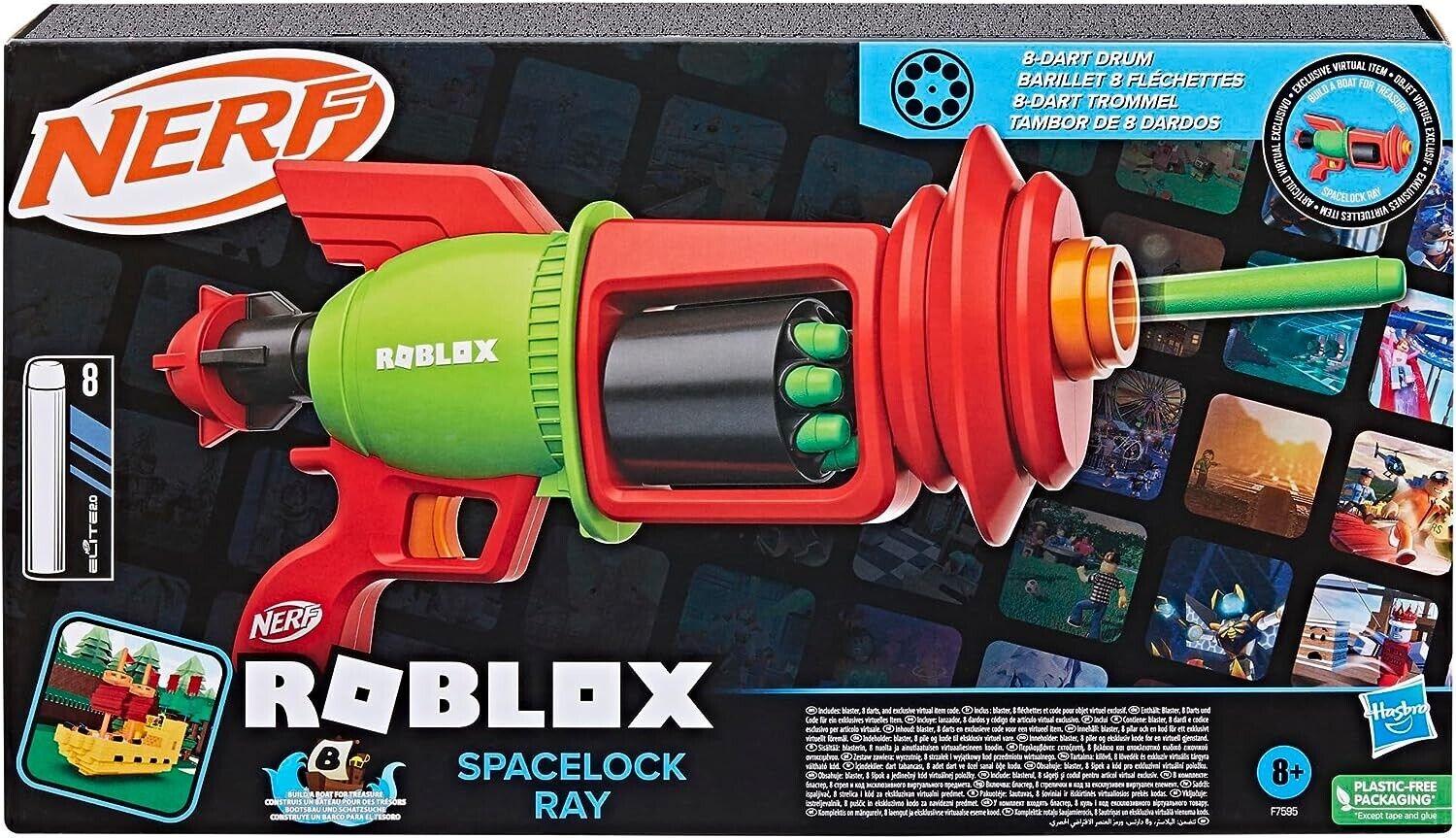 Nerf Roblox Spacelock Ray Blaster Build A Boat For Treasure Ages 8+ New Toy Gun