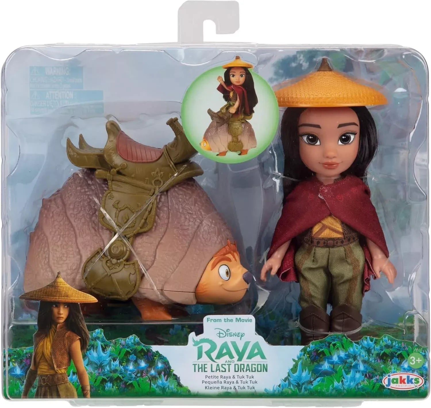 Raya and the Last Dragon Raya & Tuk Tuk 6-Inch Petite Doll Play Gift