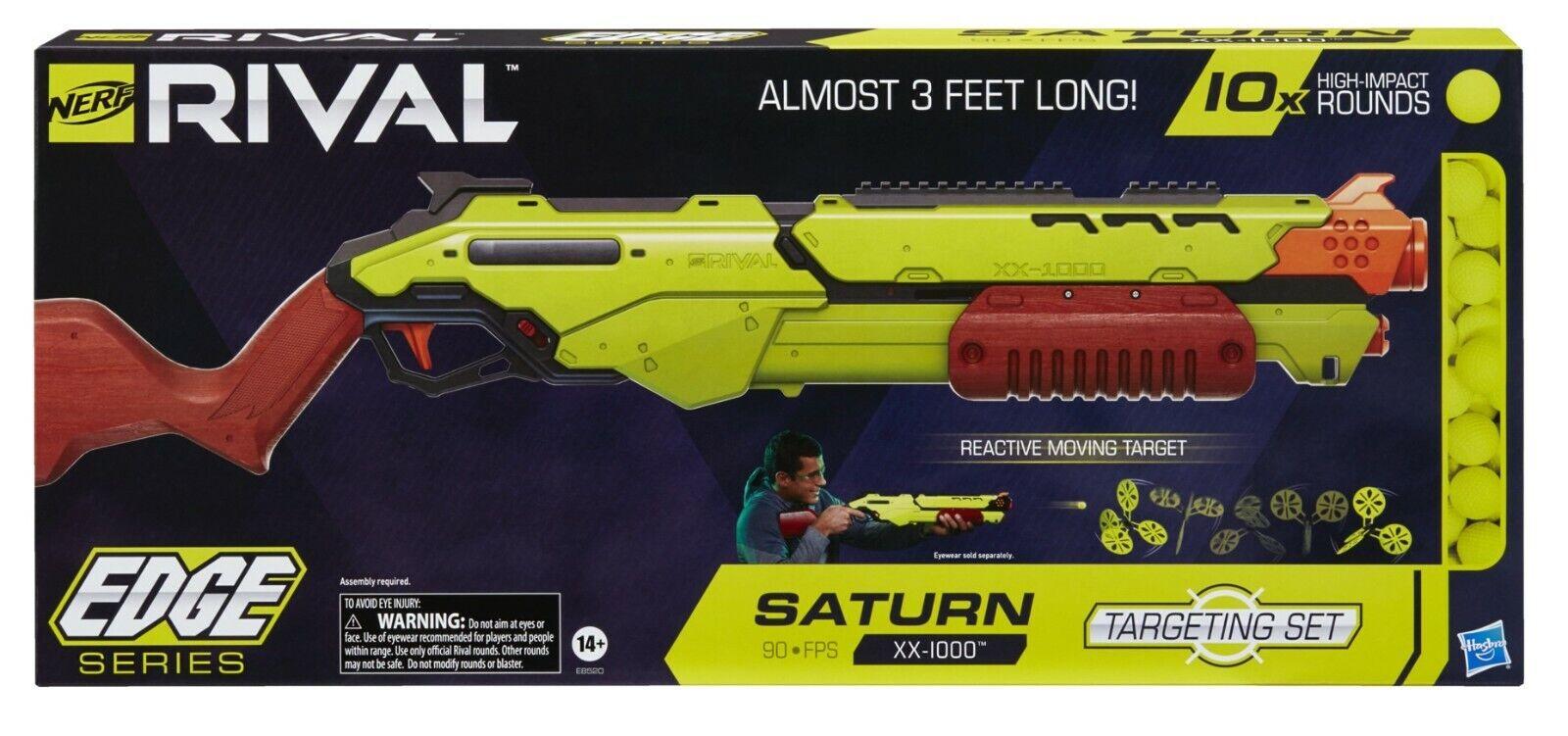 Nerf Rival Saturn XX-1000 Edge Series Target Set Blaster Ages 14+ Toy Gun Fire