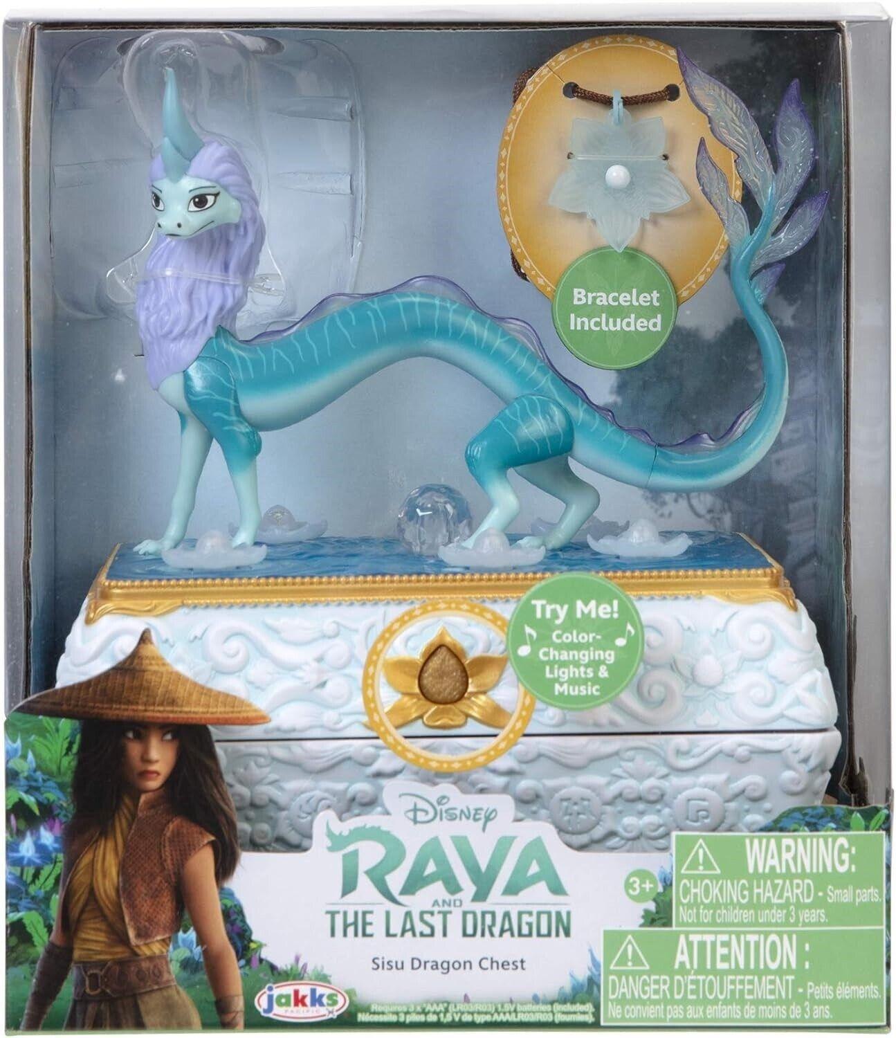 Jakks Pacific Raya & The Last Dragon Sisu Dragon Chest Flower Gems Light Show