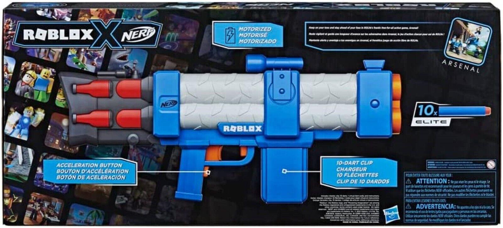 Nerf Roblox Arsenal Pulse Laser Motorized Blaster Ages 8+ New Toy Gun Fire Play