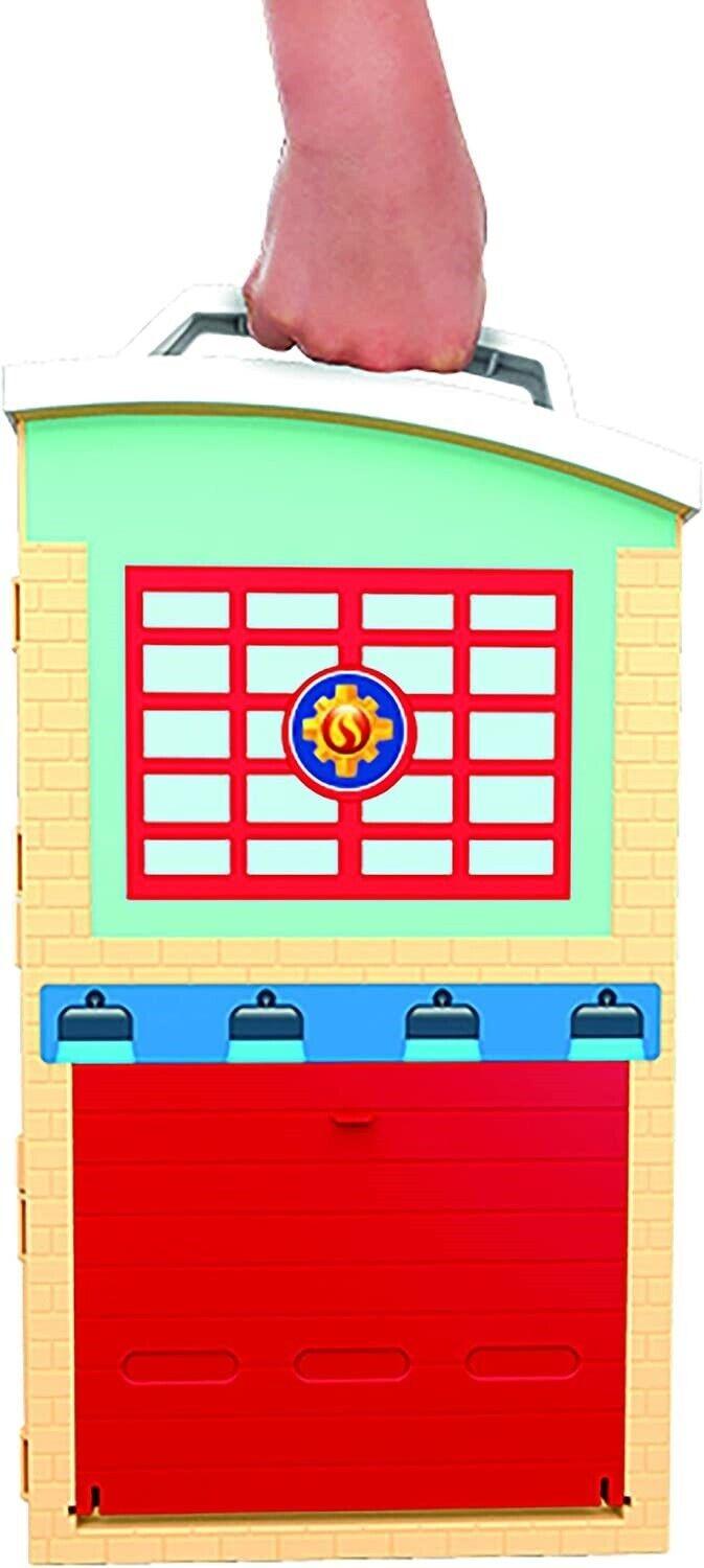 Fireman Sam Fire Rescue Centre Playset With Carry Handle Play Gift Set Engine