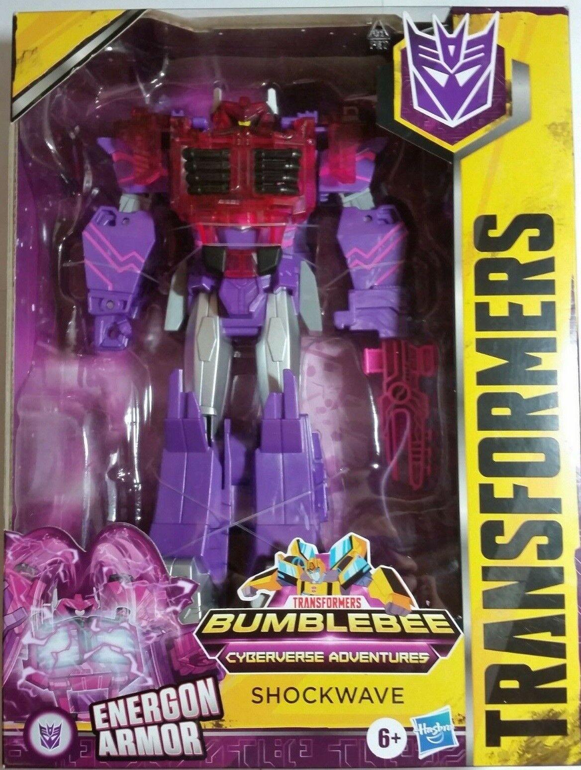 Transformers Cyberverse Ultimate-Anergon Armor Shockwave- Prime 6+ Toy Robot Car Truck