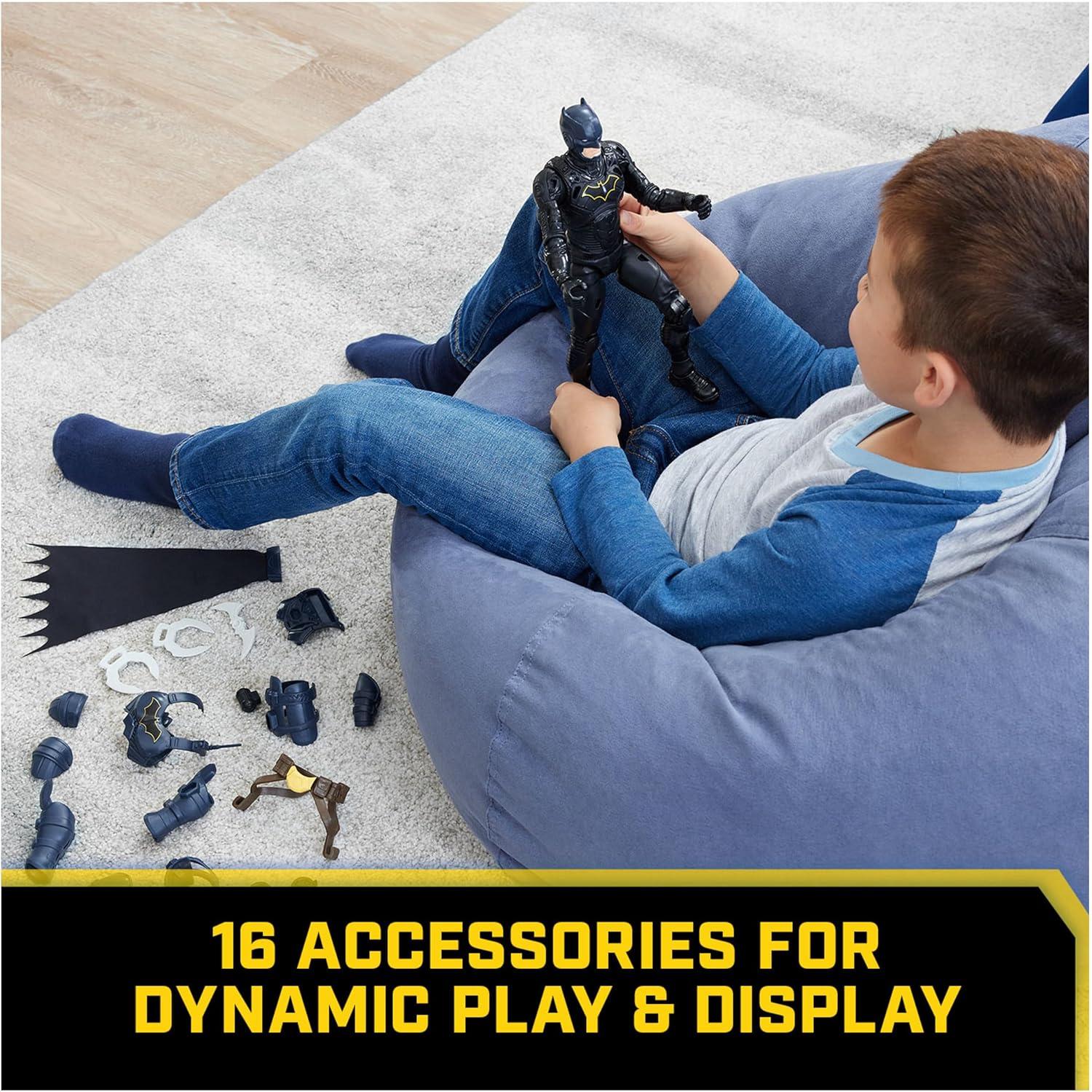 Batman Adventures Action 12 Inch Figure with 16 armor accessories Gadget Play