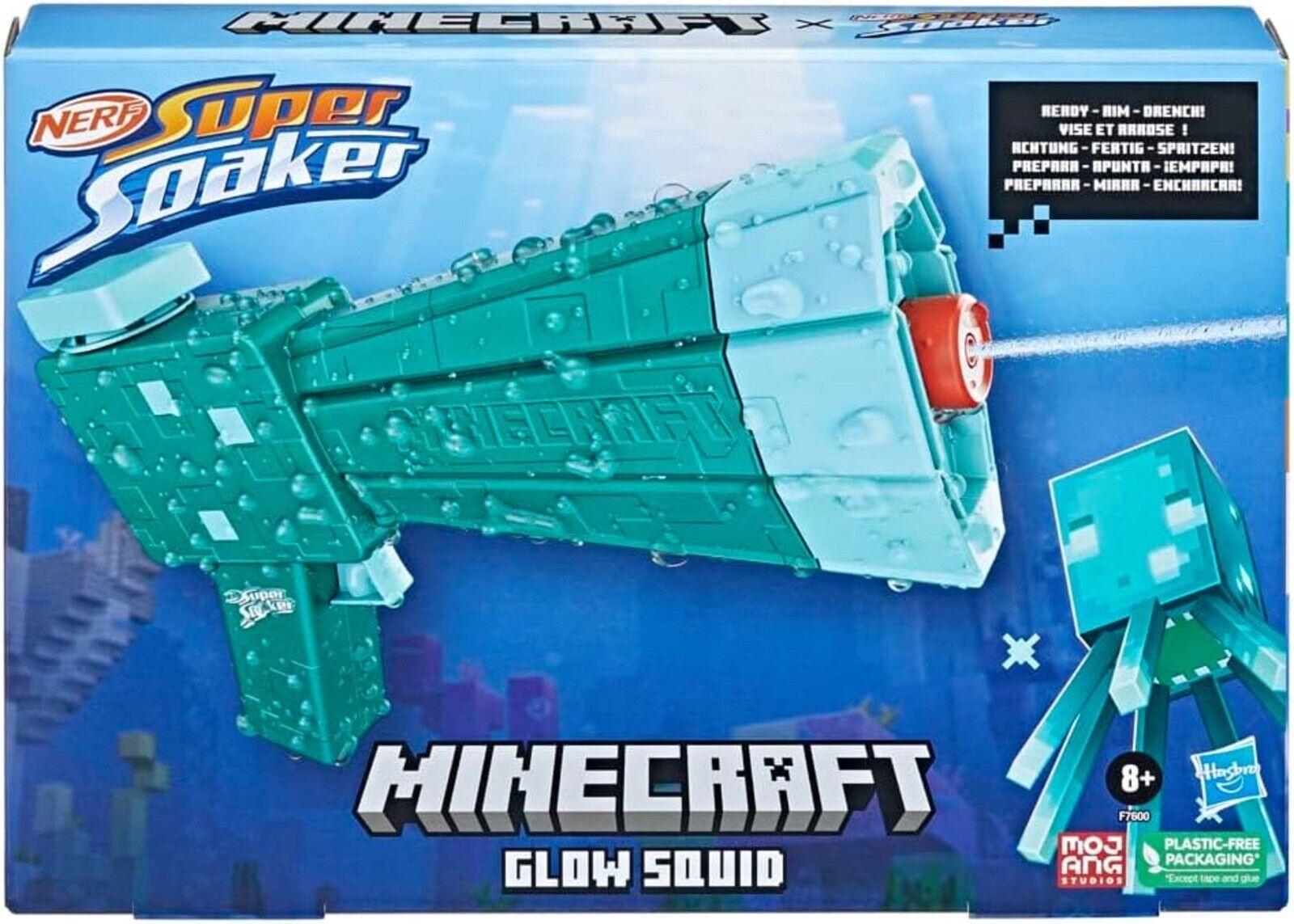 Nerf Super Soaker Minecraft Glow Squid Water Blaster Minecraft Dungeons Design