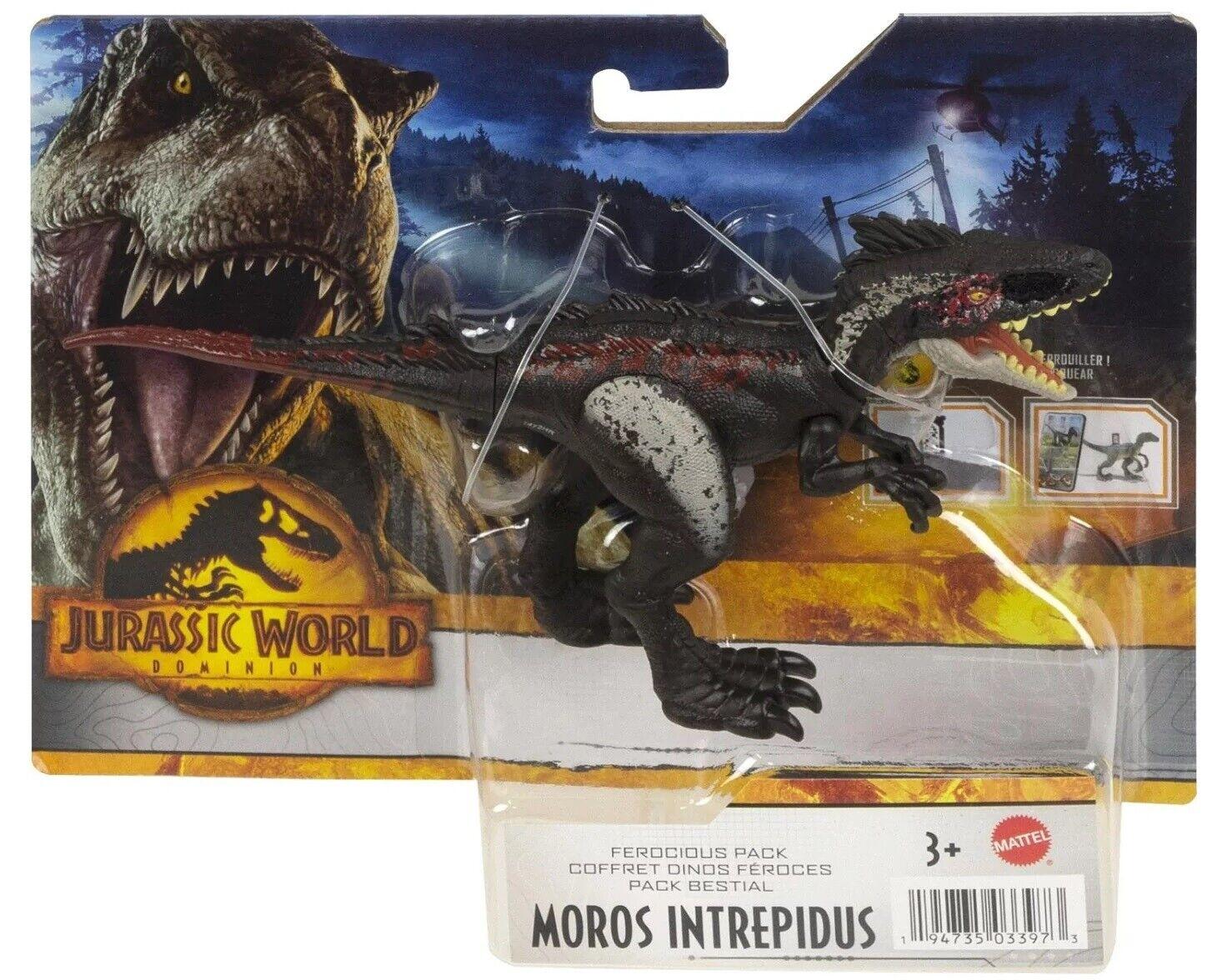 Jurassic World-Moros intrepidus2-Dominion Ferocious Pack Ages 3+ Toy Dino Dinosaur Play