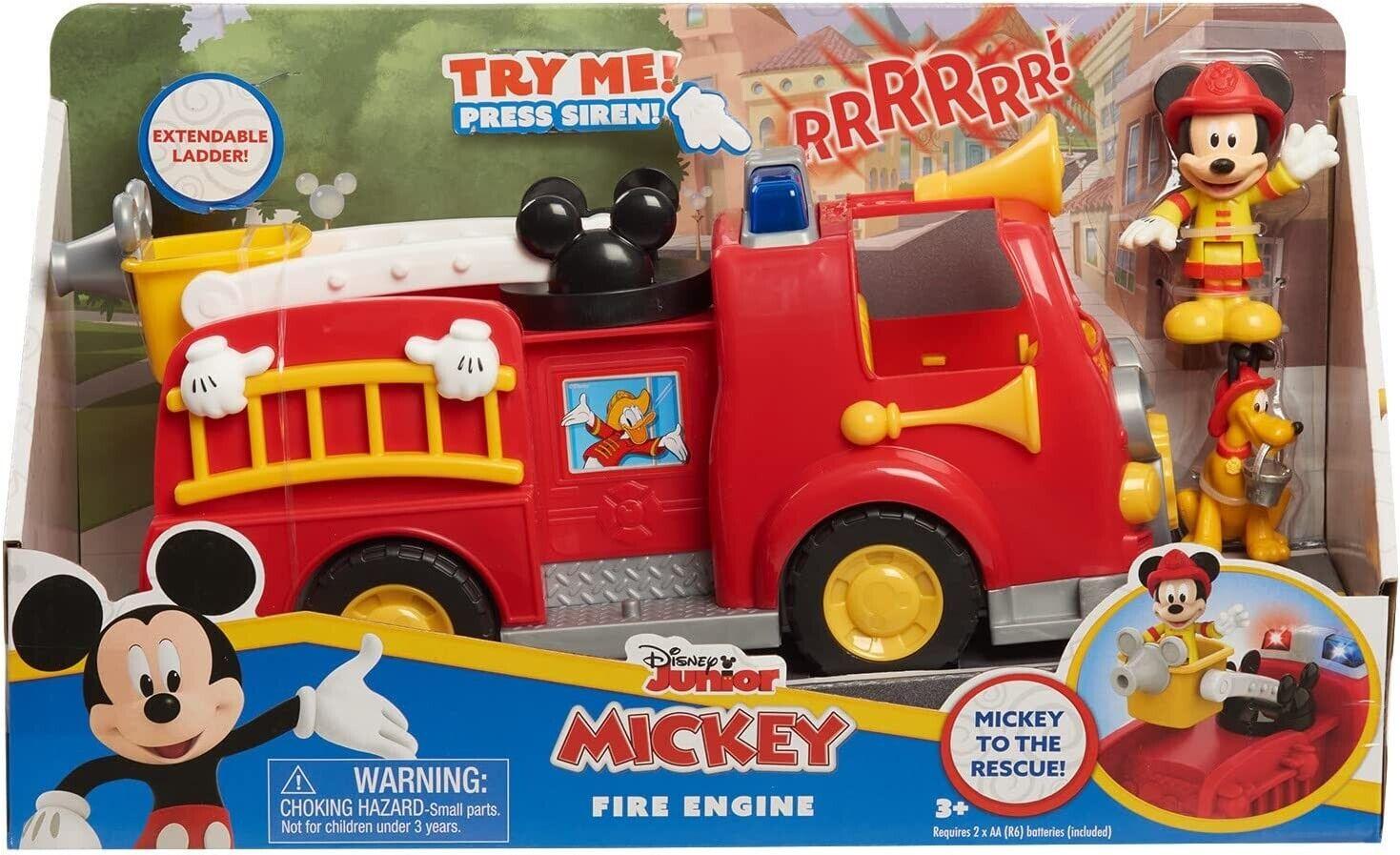 Disney Mickey Mouse Mickey Fire Engine Vehicle Ages 3+ New Toy Truck Clubhouse