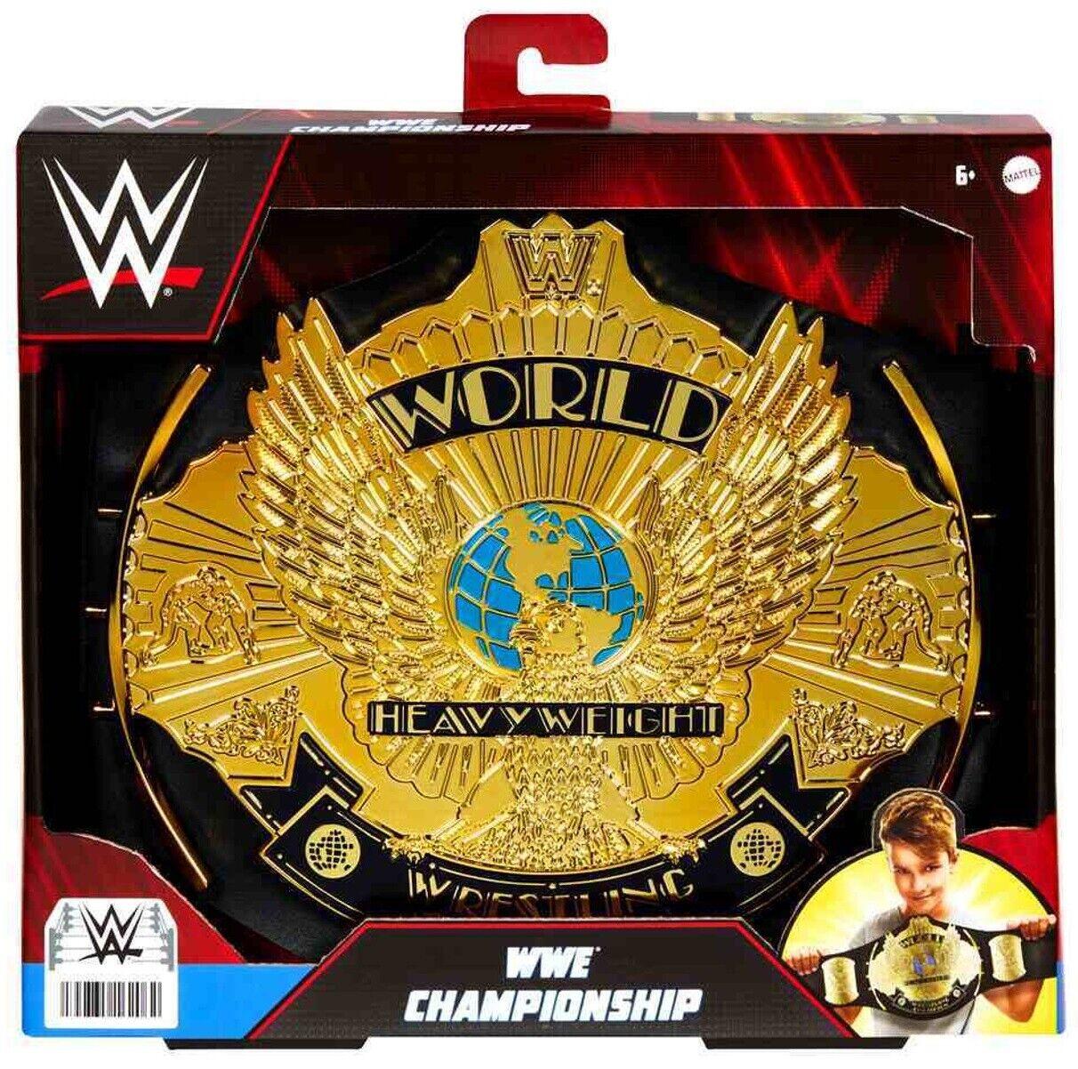 WWE World Heavyweight Championship Belt forAges 8+ Toy Fight Play Ring Trophy Leather