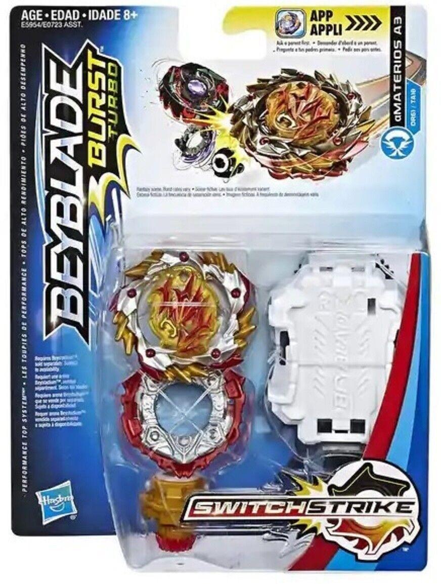 BEYBLADE Burst Turbo Switch Strike Tops Starter Pack Amaterios A3 Ages 8+ Toy
