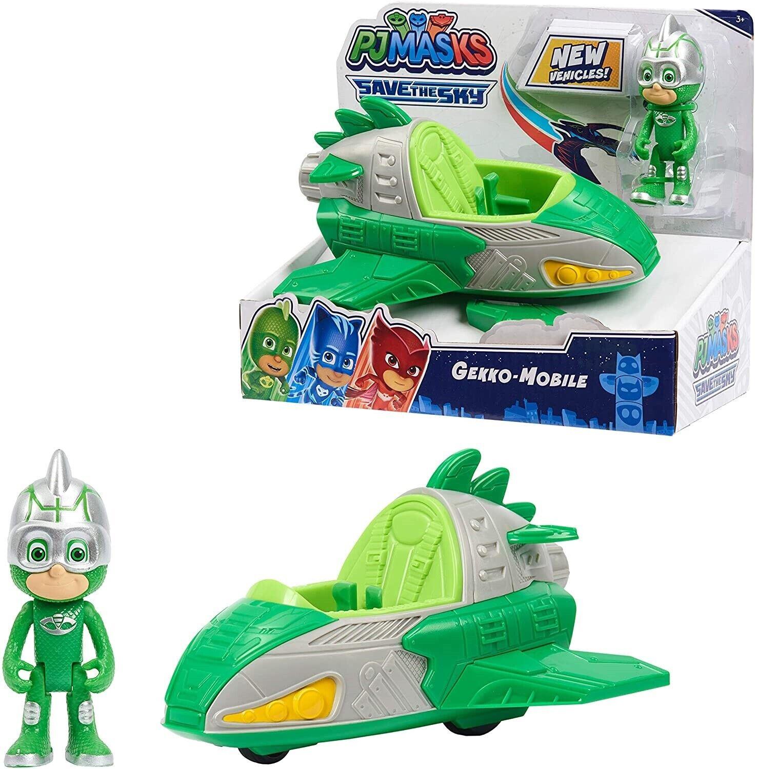 PJ Masks Save the Sky-Jet Gekko- 3+ Toy Play Gift Race Car Plane