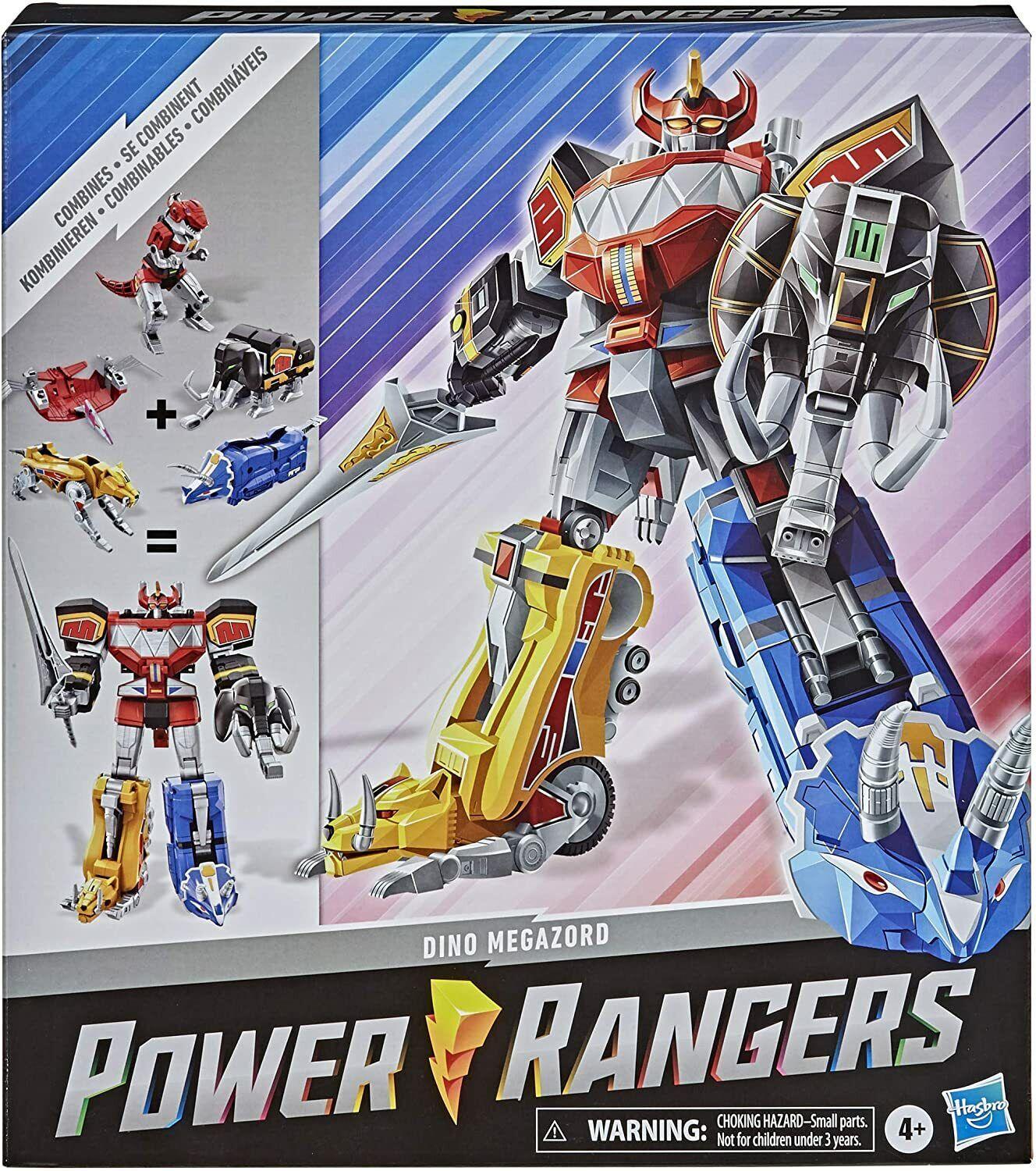 Power Rangers Includes 5 Dinozord Mighty Morphin Dino Megazord Mega Pack Robot