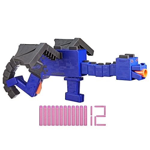 Nerf Minecraft Ender Dragon Blaster 4-Dart Clip 12 Elite Foam Darts