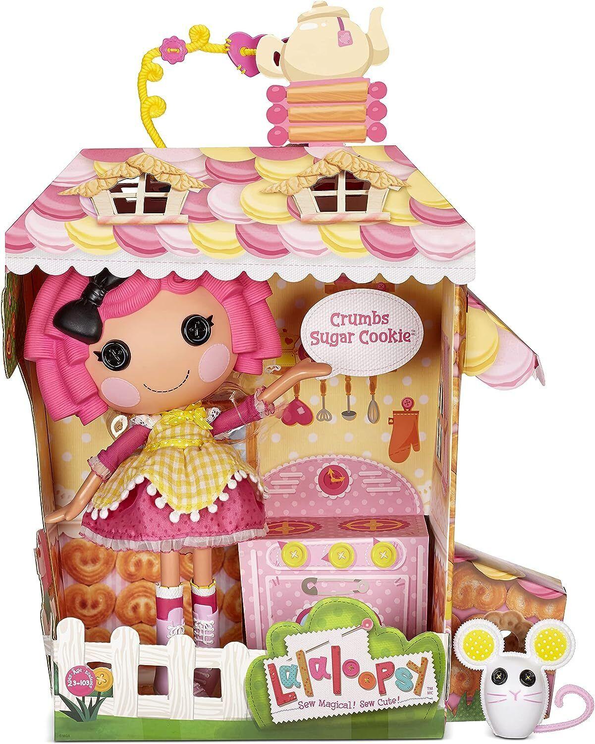 Lalaloopsy-Crumbs suger cookie-Large 13 Inch Doll Crumbs Sugar Cookie Pet Puppy Sky Play Fashion Fun