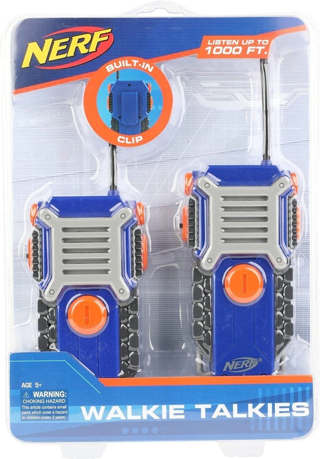 NERF Walkie Talkie Set Powerful 1000ft Range Rugged Design Battery Powered Play
