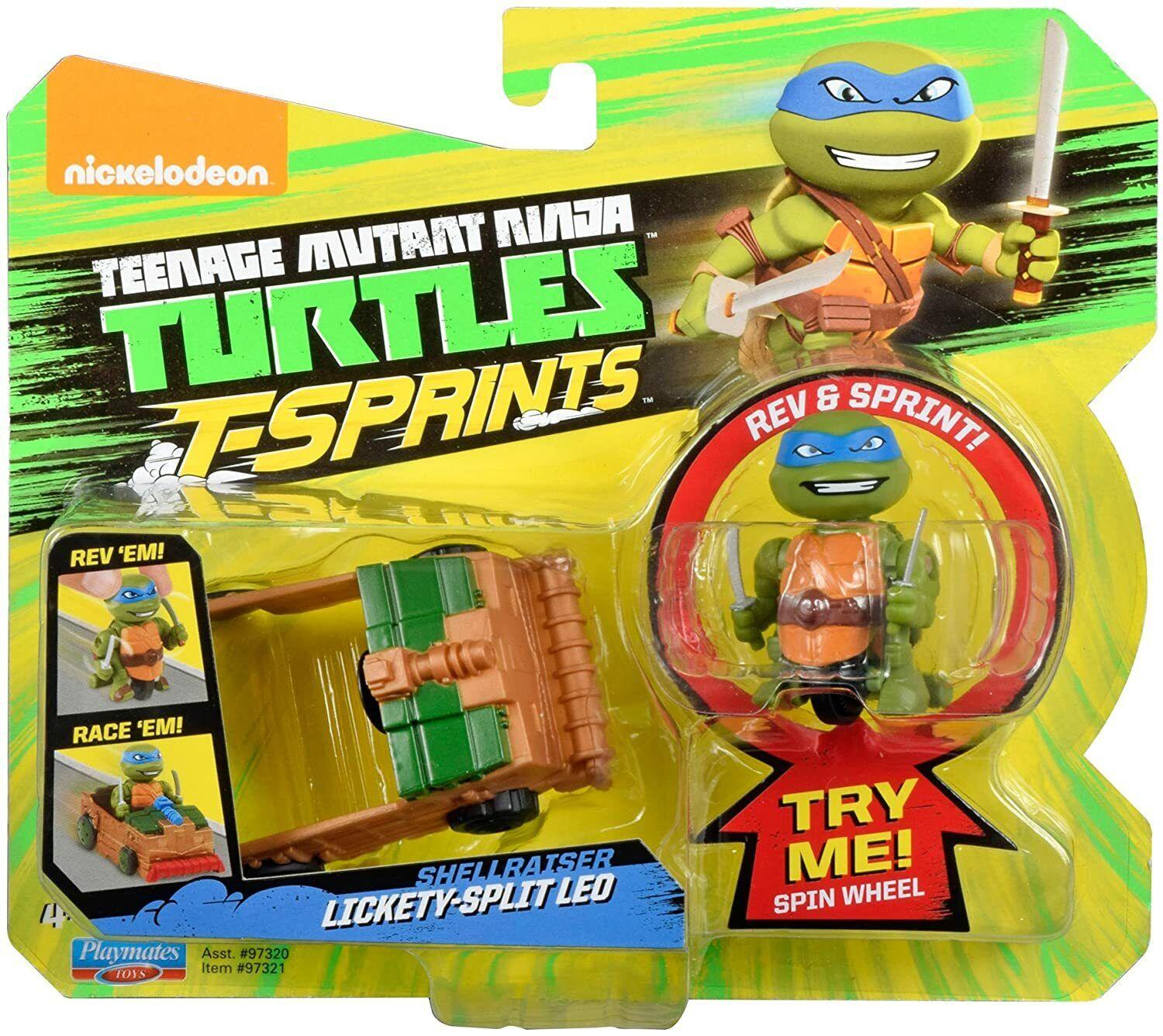 Teenage Mutant Ninja Turtles T-Sprints Leonardo Car Bike Chopper Ages 3+ Toy Van
