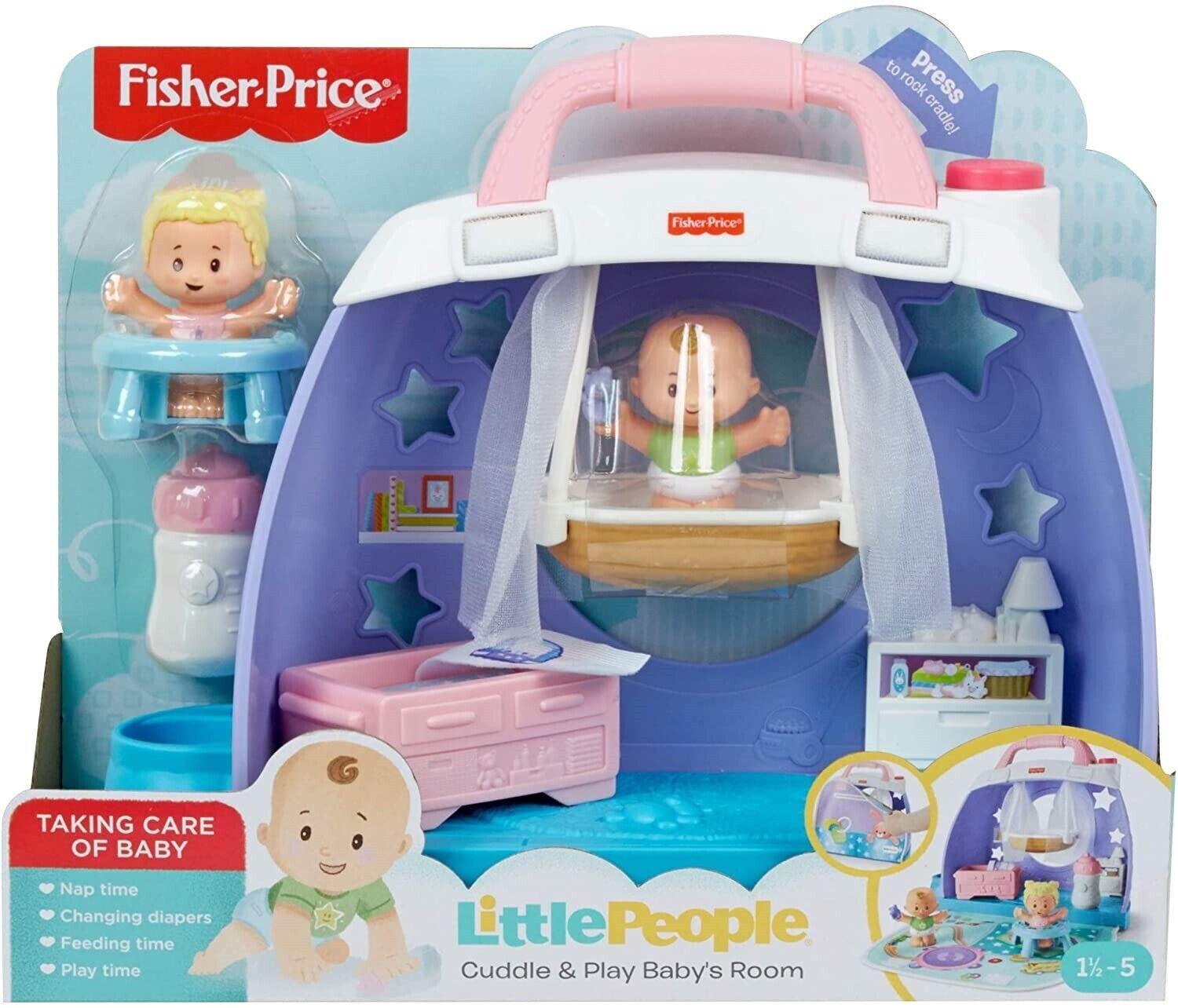 Fisher-Price Little People Cuddle Portable Nursery Play Set Ages 2+ Toy Play Fun