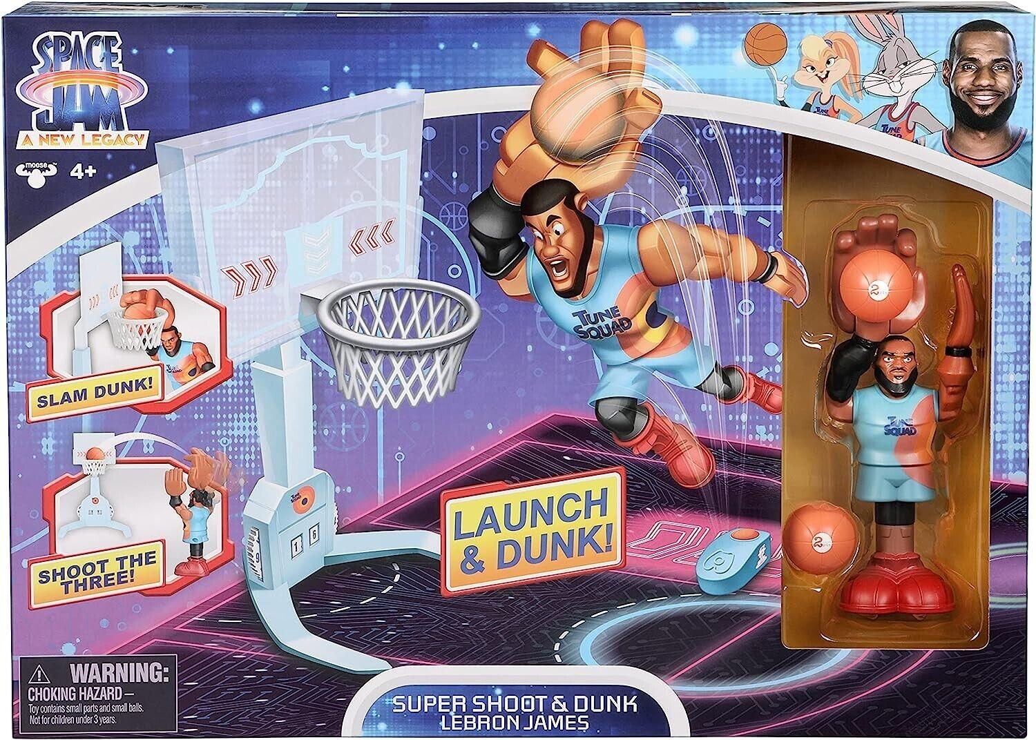 Space Jam Launch Shoot and Dunk Playset Basketball Lebron James Play Game