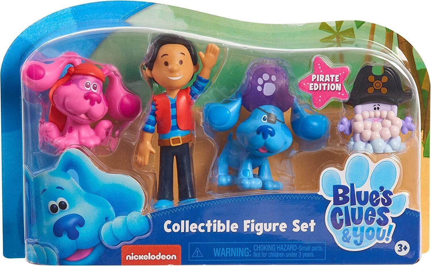 Blue's Clues & You Collectible Figure Set Blue Ages 3+ New Toy Bubble Beard Pla