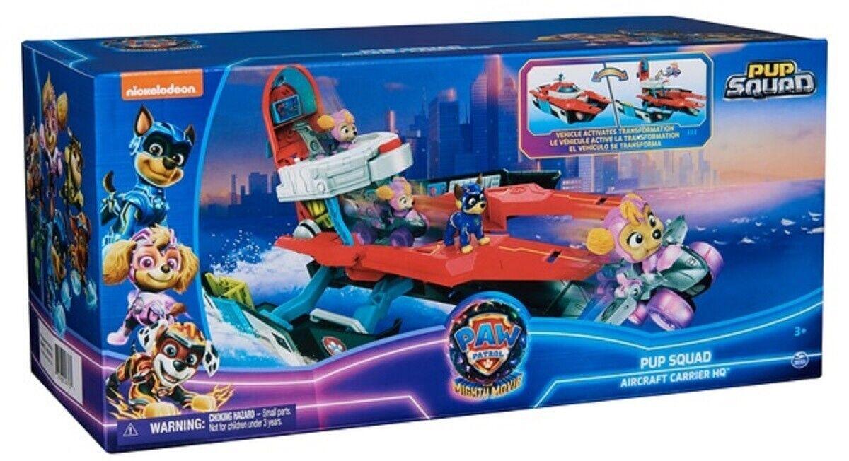 Paw Patrol Pup Squad Mini Marine Aircraft Carrier HQ Ages 3+ New Toy Play