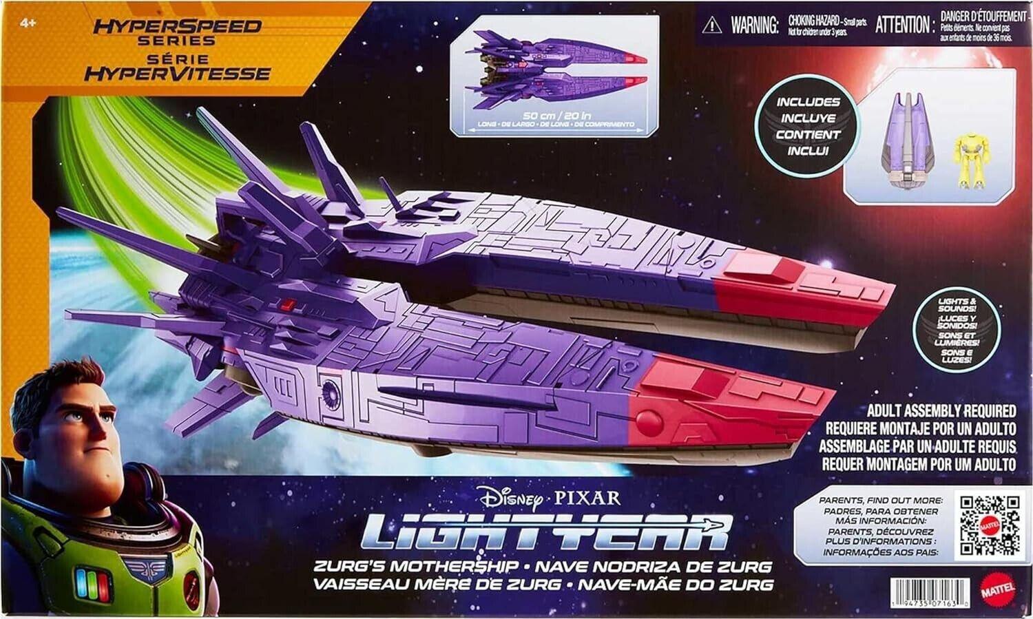 Disney Pixar Lightyear Hyperspeed Series Zurg Mothership 24 Inch Long Spacecraft