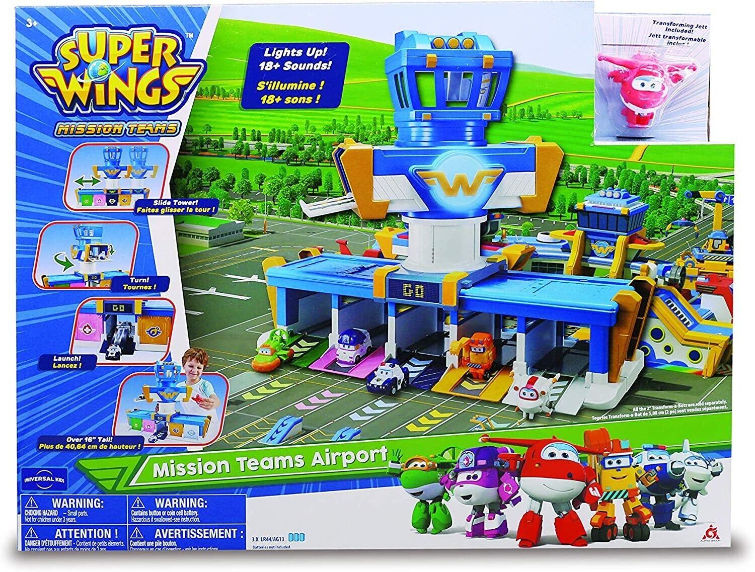 Super Wings World Airport Playset Control Tower Ages 3+ Toy Play Plane Fly Gift
