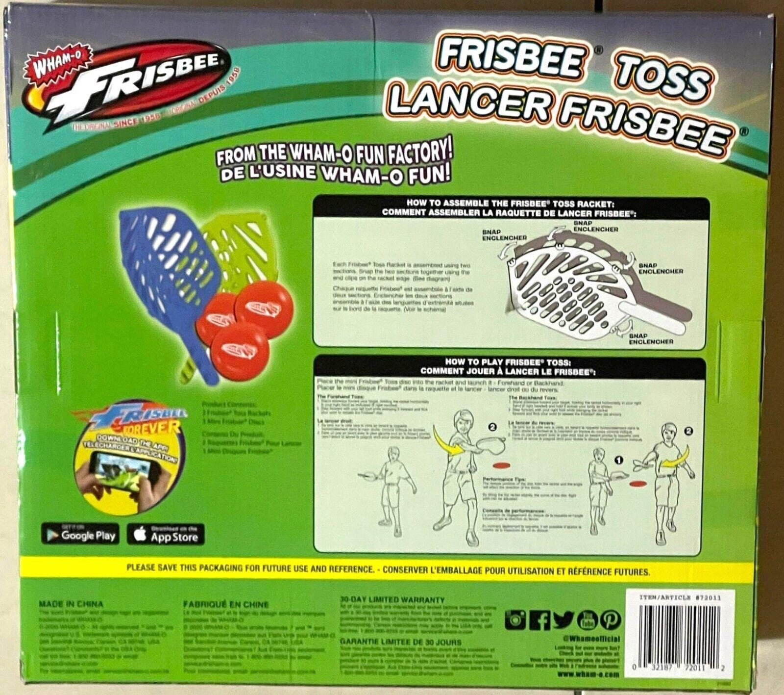 WHAM-O Toss and Catch Frisbee Toss Game Lancer Ages 8+ New Toy Racket Discs Play