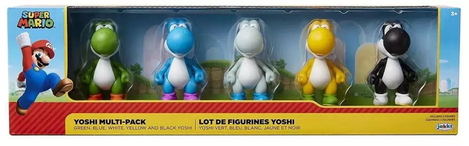 Nintendo Super Mario World of Nintendo 2.5 Inch Yoshi Figure 5-Pack New Toy