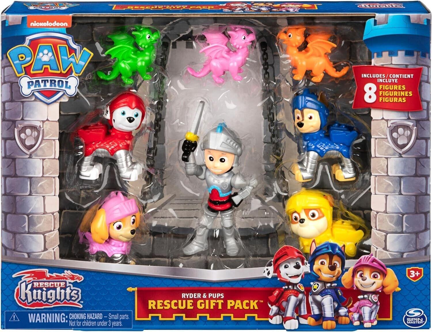 8pc Paw Patrol Ryder & Pups Rescue Knights Figure Character Gift Pack Kids Toy