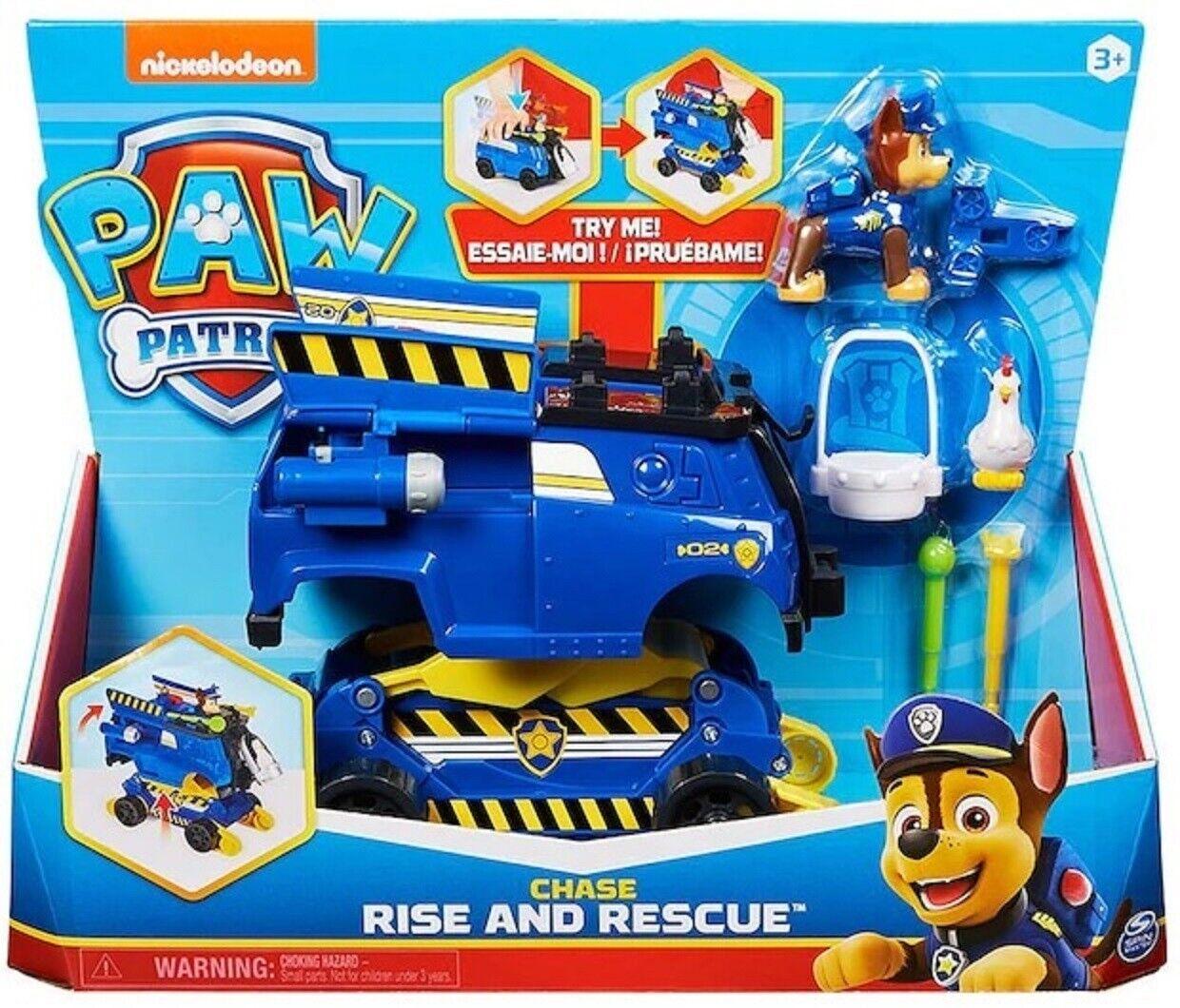 Paw Patrol Rise N Rescue Vehicle Ages 3+ New Toy Chase Marshall Race Play Pup