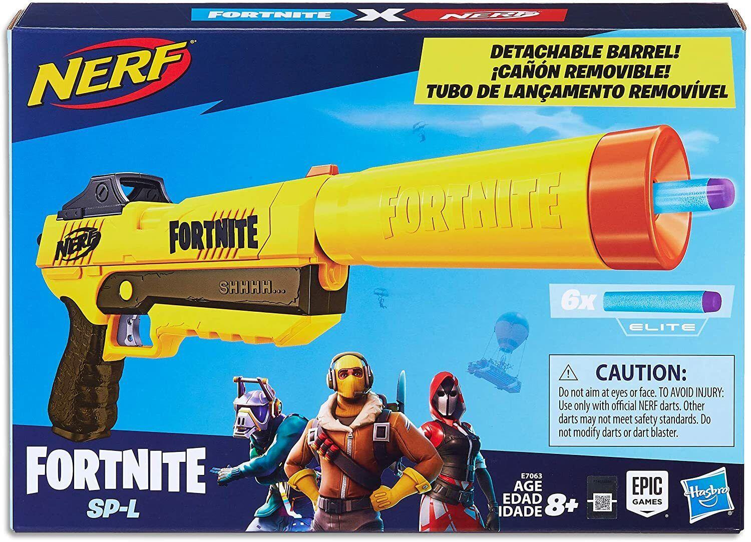 Fortnite SP-L Nerf Elite Blaster Ages 8+ Toy Gun Fire Play Fight Game Gift Set