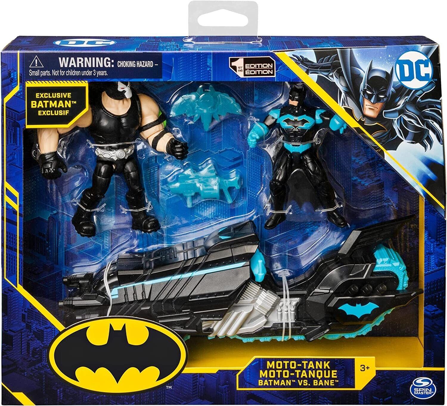 BATMAN DC Comics Batcycle with Exclusive Batman and Clayface 4-Inch Figure Bike