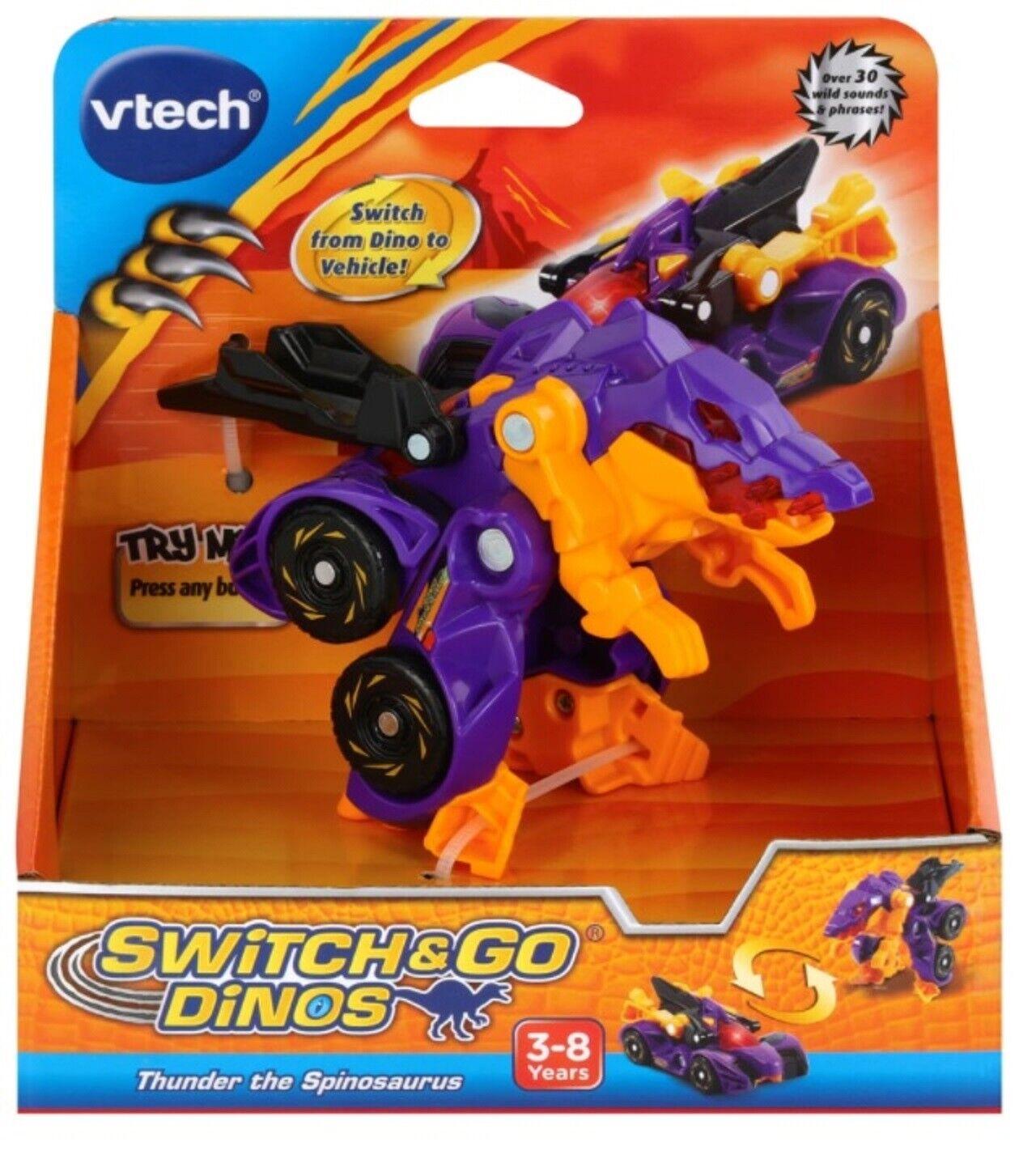 Vtech Switch & Go Dinos-Thunder The Spinosaurus-Ages 3+ Toy dino Car transformer