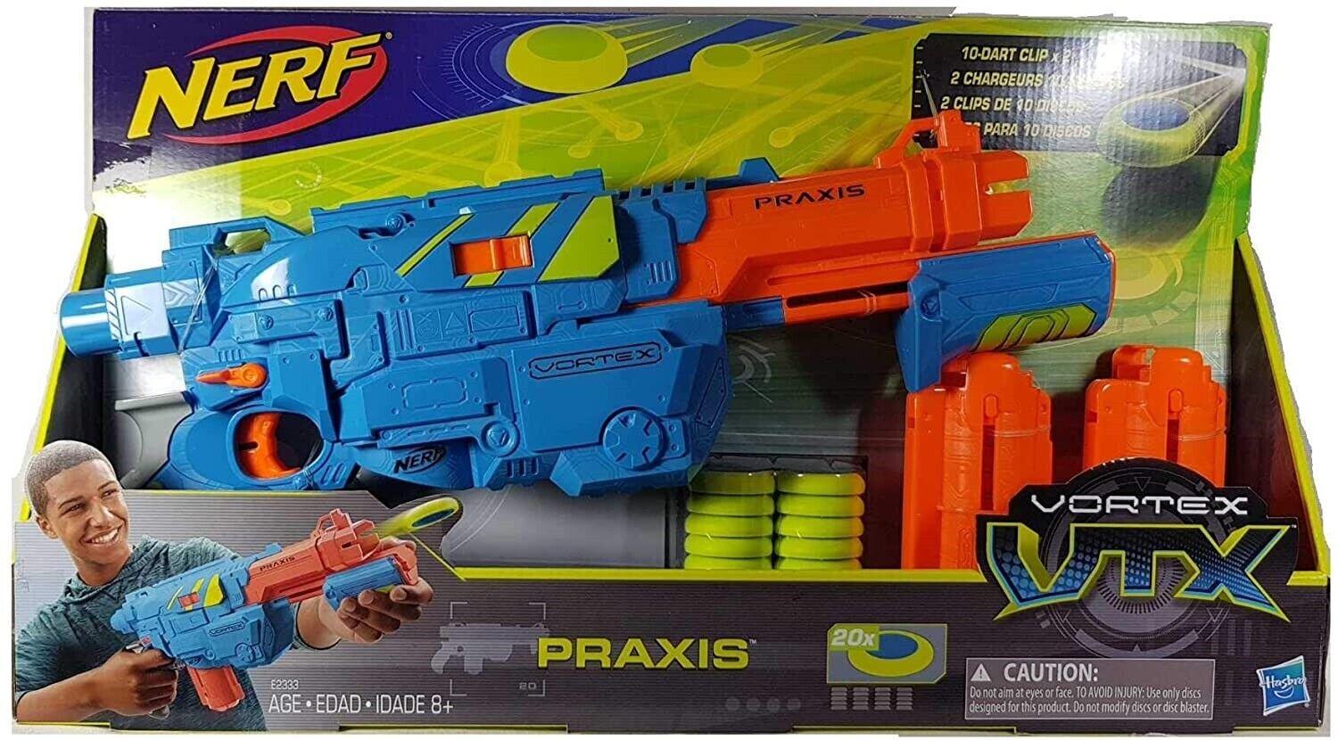 Nerf Vortex VTX Praxis Blaster With 20 Discs