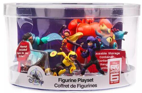 Big Hero 6 Figure Six Figures Play Set Ages 3+ Toy Baymax Hiro GoGo Playmat Gift