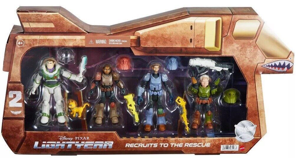 Disney And Pixar Lightyear Recruits To The Rescue 4 Pack 5 Inch Figures & Sox