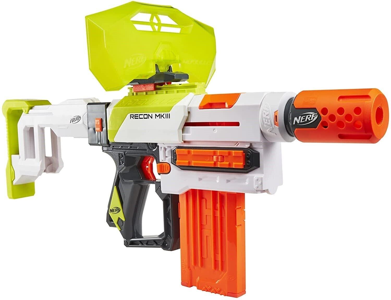 NERF Modulus Recon MKIII Blaster Removable Stock Barrel Extension Age8+ Toy Gun