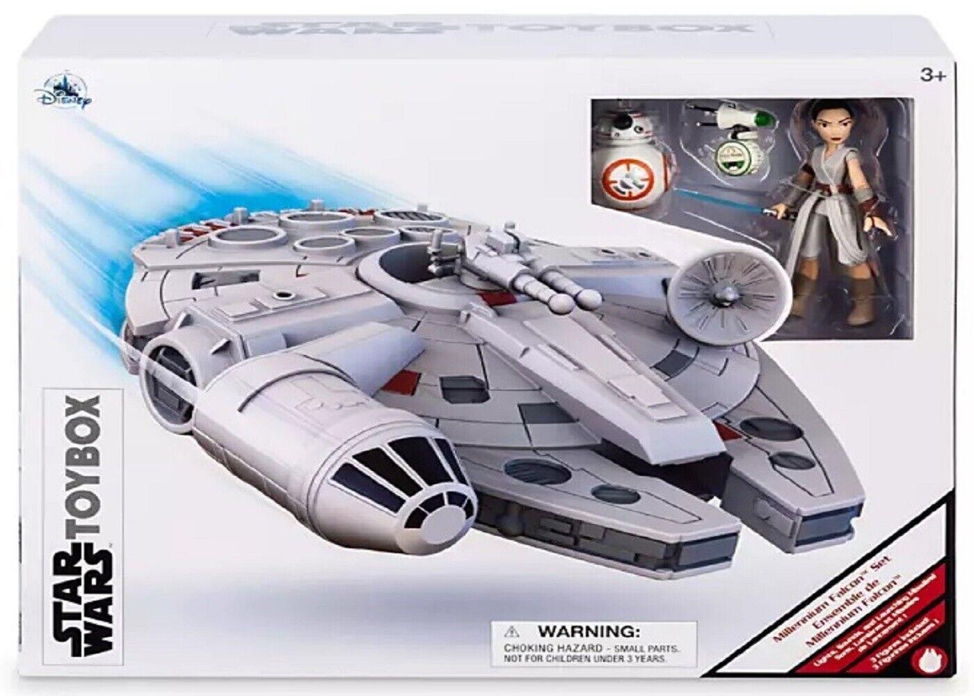 Star Wars Millennium Falcon Toybox Play Set 3+ Toy Plane Gift Rey BB-8 Gun Ship