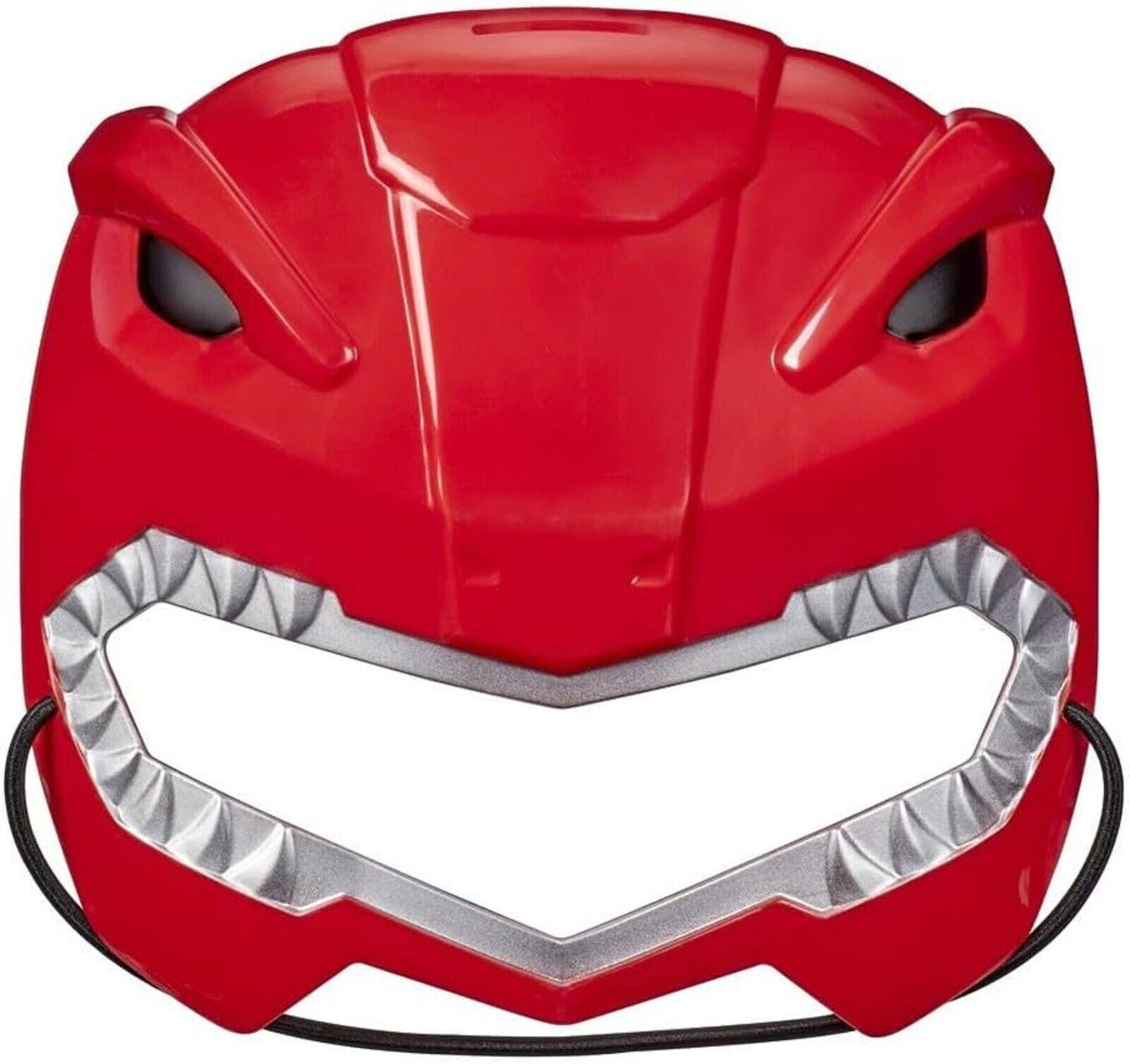Power Rangers Mighty Morphin Base RED Ranger Face Mask Elastic Drawstring