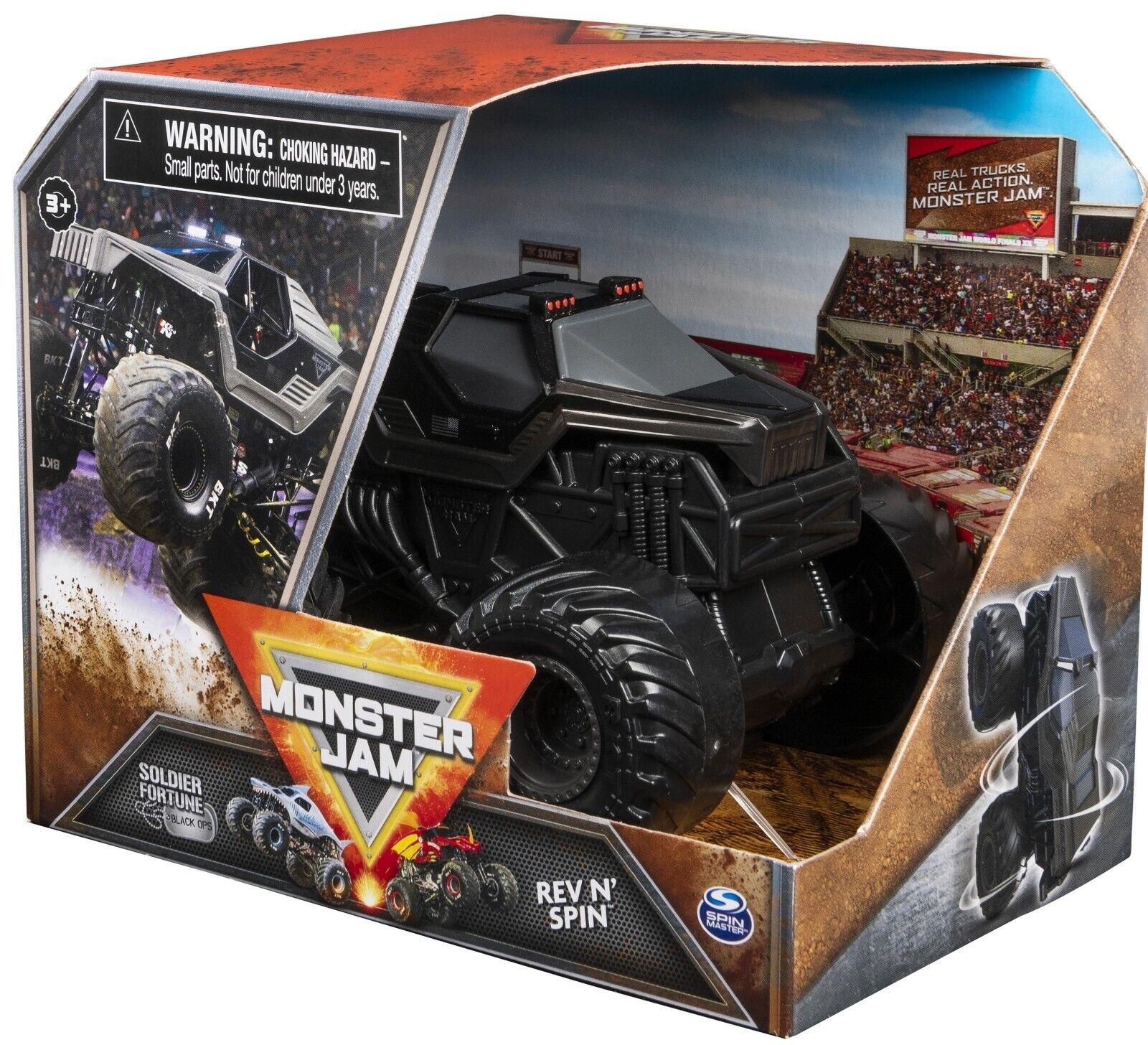 Monster Jam 1:43 Rev 'N Spin Soldier Fortune Truck for Ages 3+