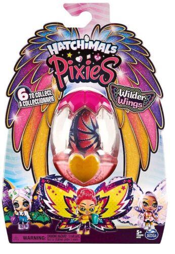 Hatchimals Pixies Wilder Wings Groovy Ginny for Ages 5+ Toy Butterfly Play Doll Hatch Glitter