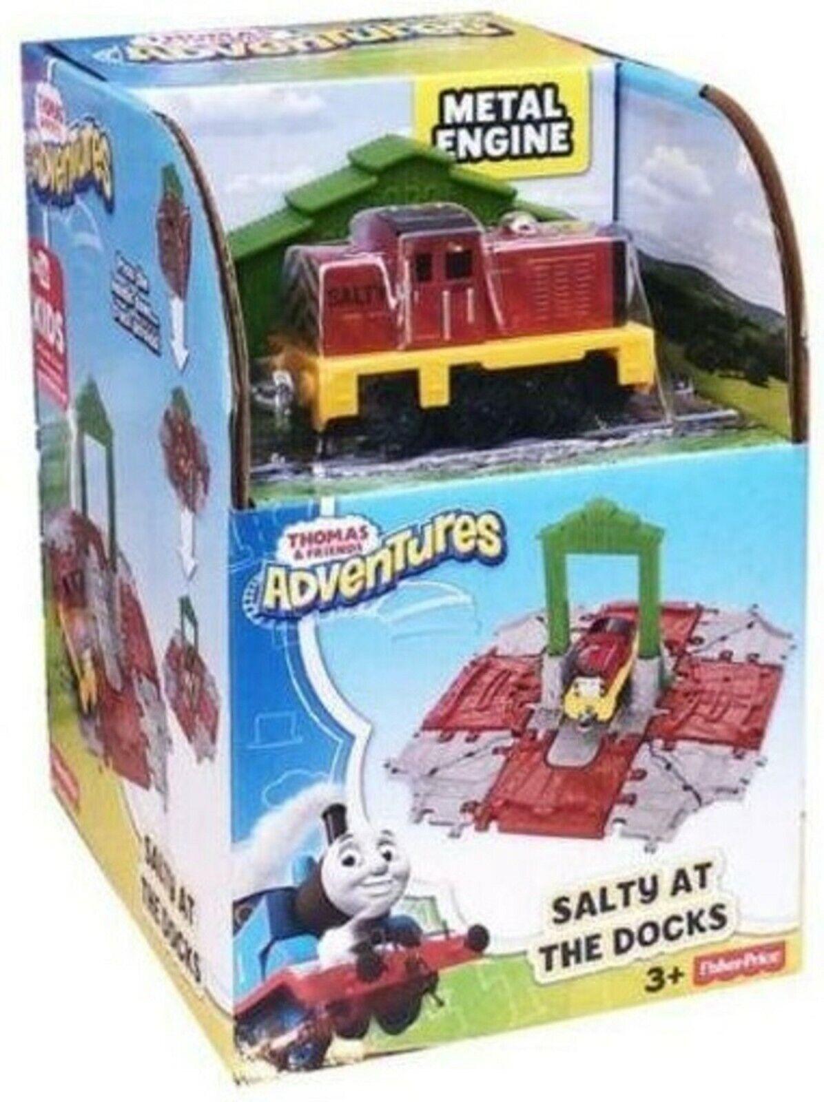 Thomas and Friends Adventure Station Salty At Docks Train Ages 3+ Toy Rescue Car Race Track