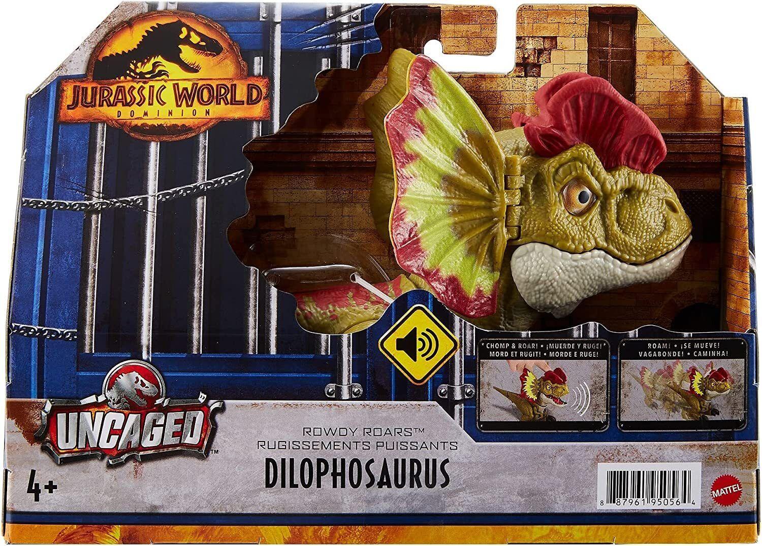 Jurassic World Dominion Uncaged Rowdy Roars Interactive- Dilophosaurus-Dinosaur